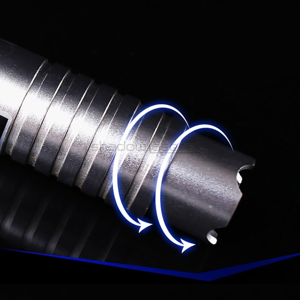 BQ1 Adjustable Focus 450nm Visible Blue Laser Pointer Battery & Charger US