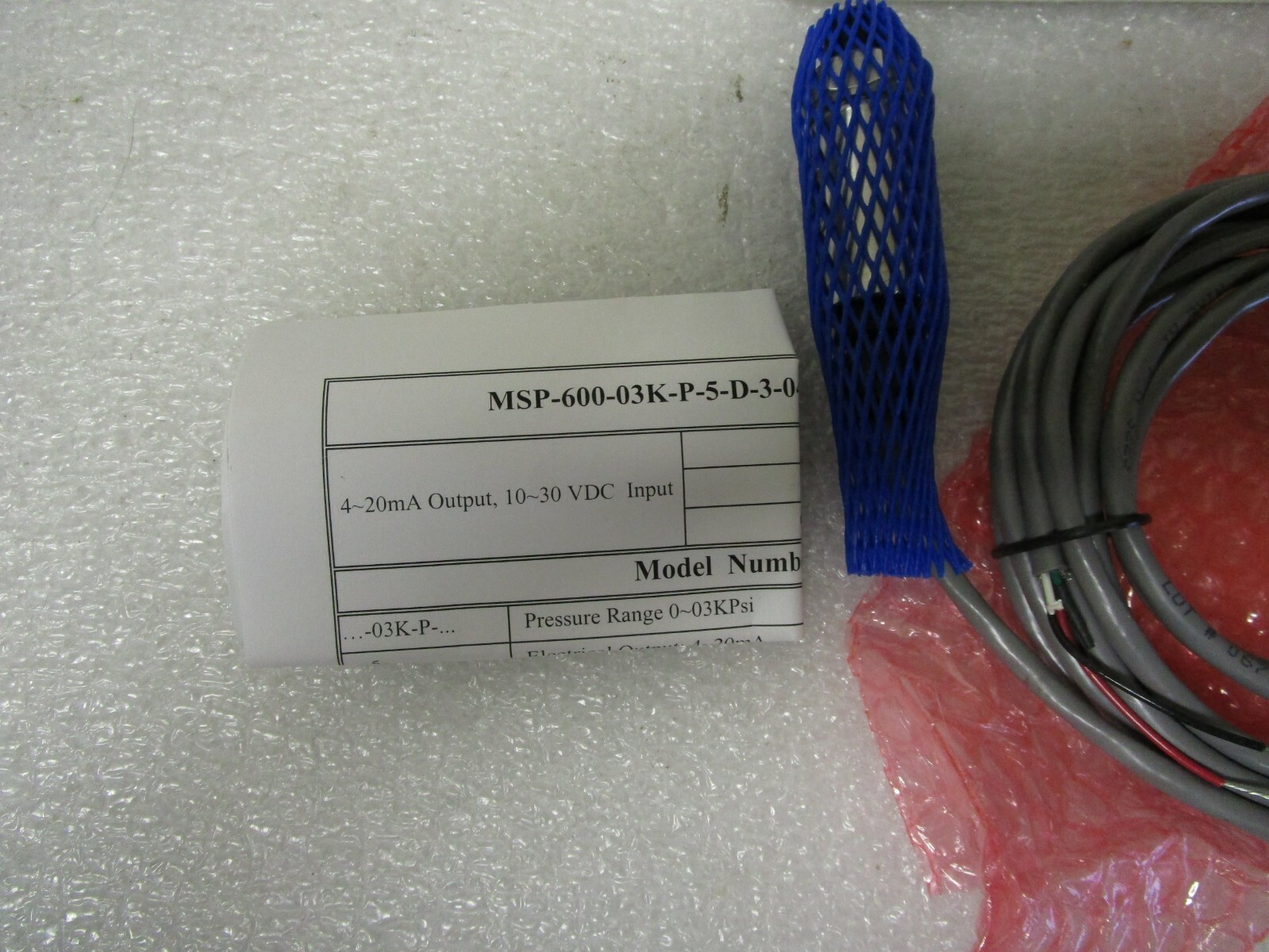 New! MSI Measurement Specialties Inc Sensor MSP-600-03K-P-5-D-3-0409 2001737