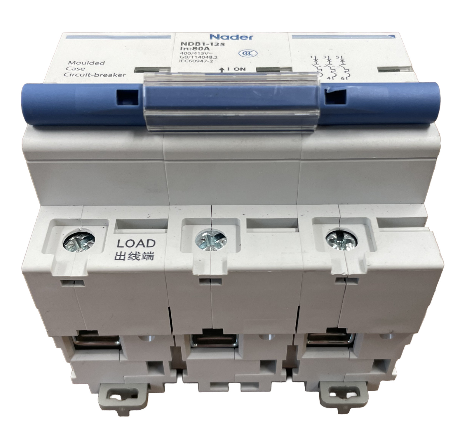 Nader NDB1-125 3P Miniature Circuit Breaker – 3-Pole 125A DIN Rail Industrial