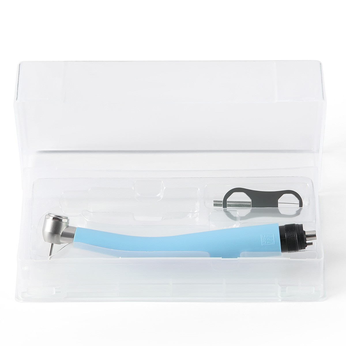 4Hole Dental Fiber Optic LED High Sspeed Handpiece Turbine 3Spray Blue Green