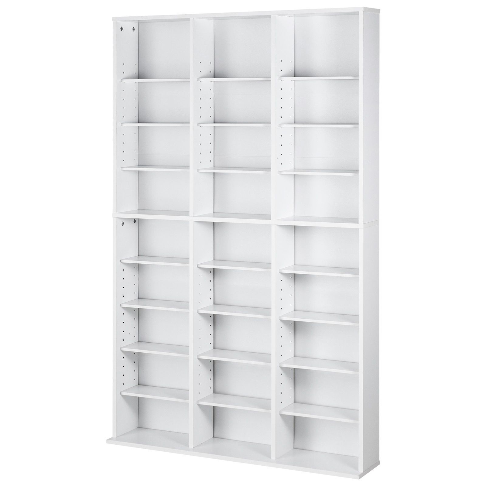 Media Storage Cabinet, 9 – layer DVD Shelf Holds up to 756 CDs, Adjustable CD