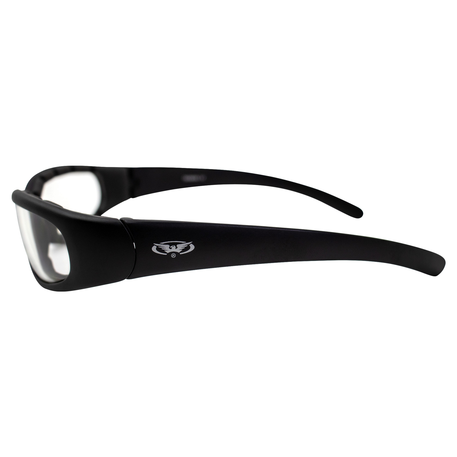 Global Vision Chicago Padded Motorcycle Sunglasses 2 Pack Clear & Smoke Lenses