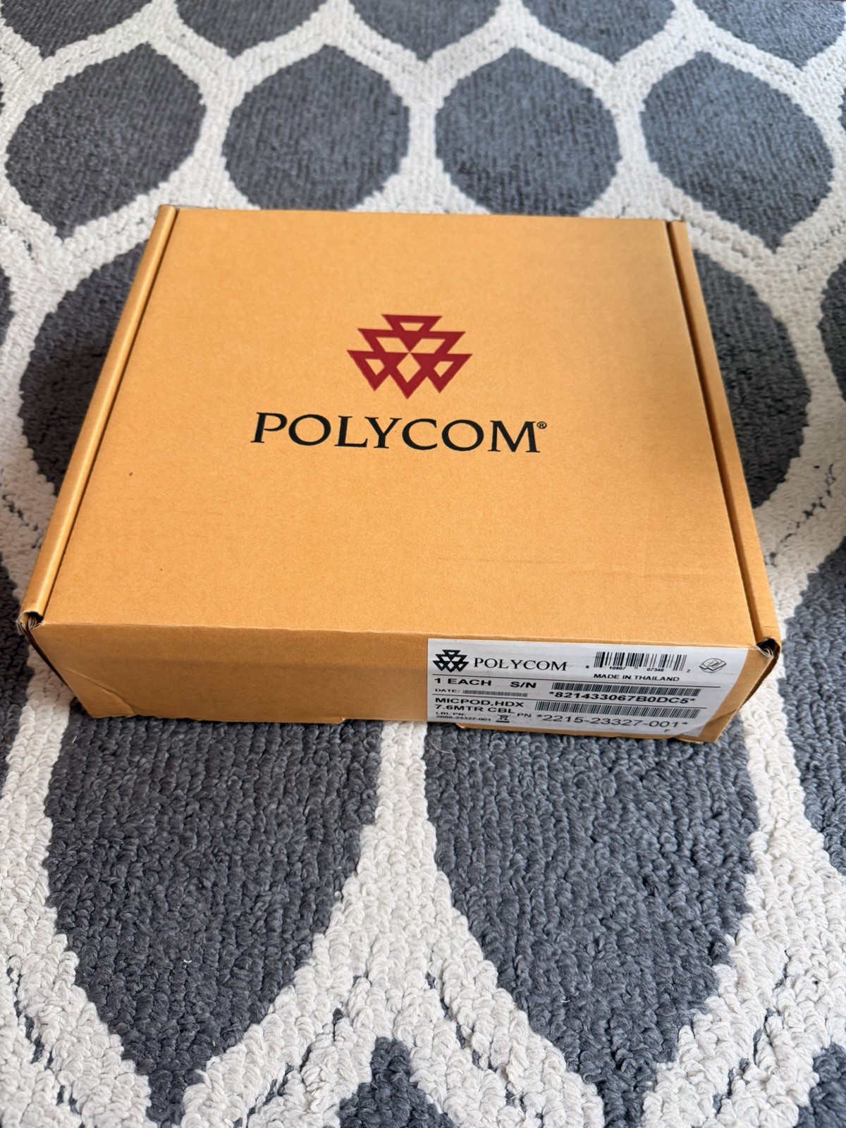 New! Polycom 2215-23327-001 / Conference Microphone MicPod HDX – 7.6MTR Cable