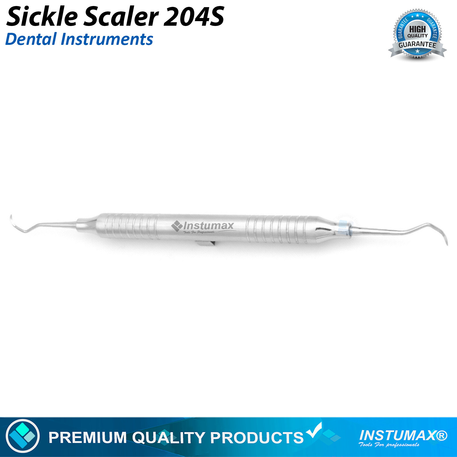 Sickle Scaler 204S Dental Hand Instruments Pro Periodontal Hygiene Pick Tool New