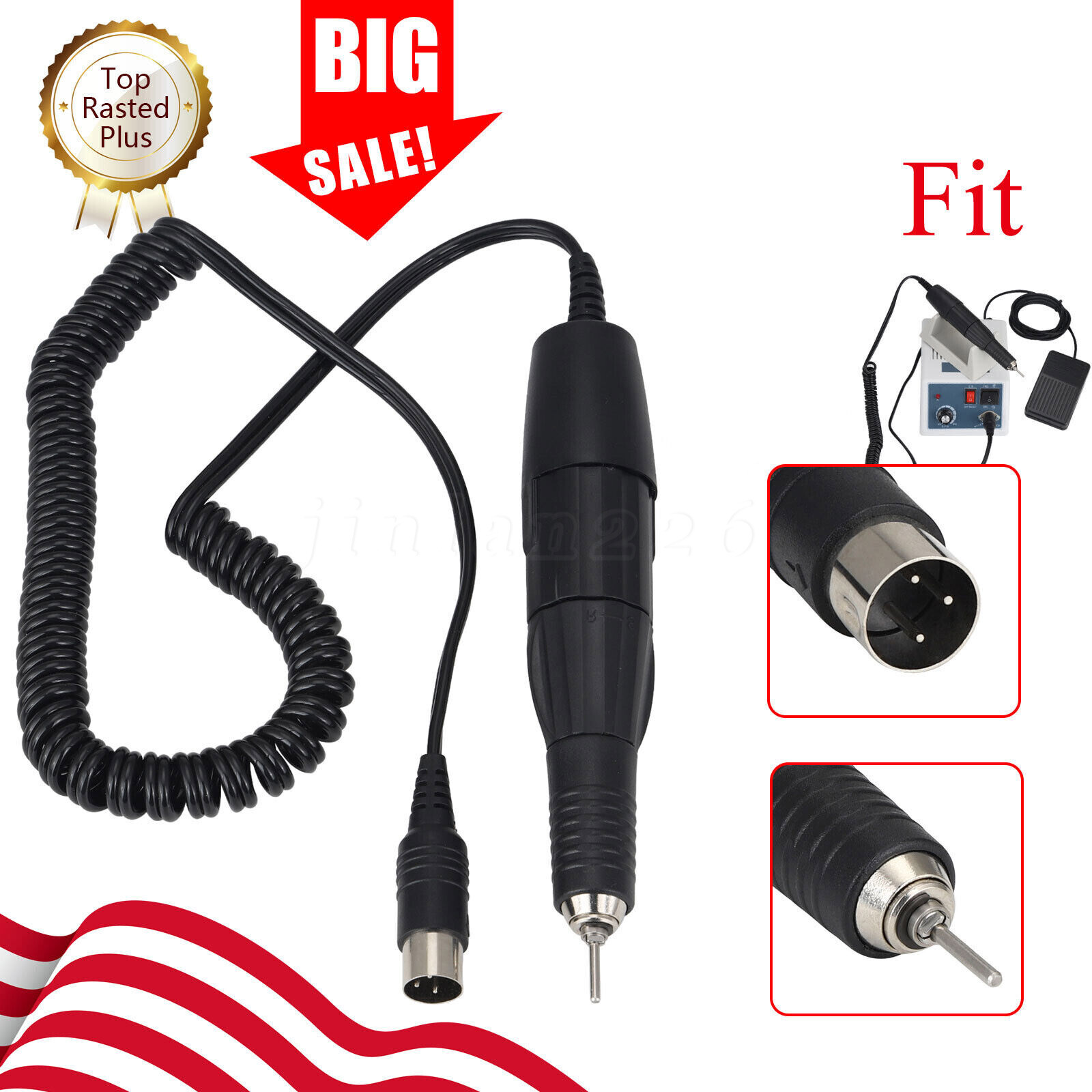 1 Set Dental Strong 35K High Speed Electric Micro Motor Handpiece 35,000RPM