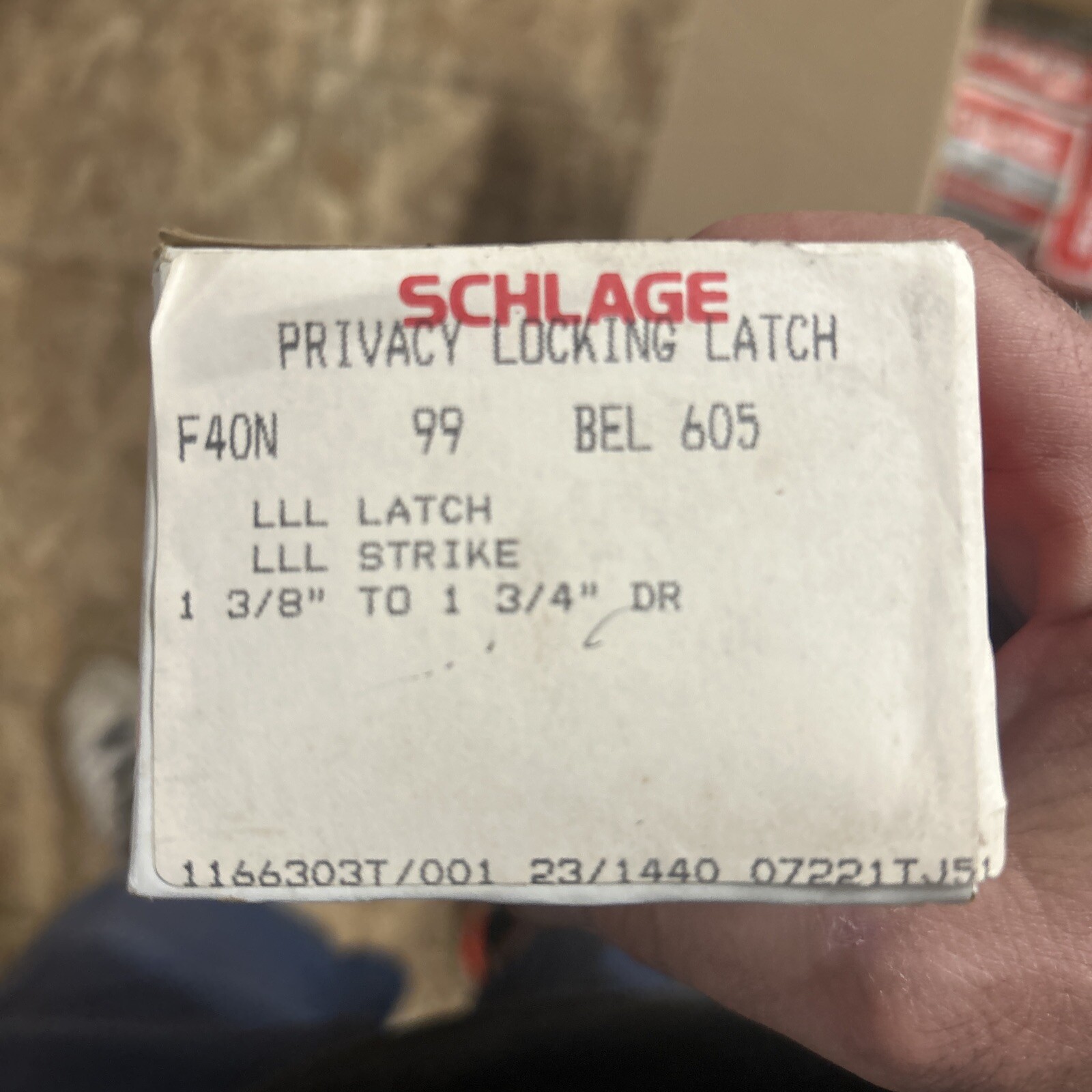 Schlage F40 BEL 605 Bell Bright Brass Privacy Bed Bath Door Knob Bathroom