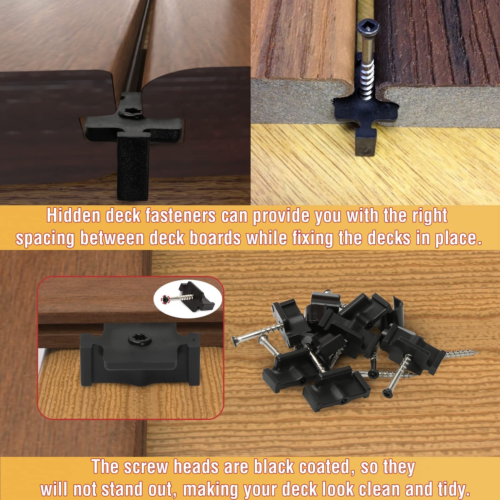 Hidden Deck Fasteners for Composite Decking Board, Universal Hidden Fasteners…