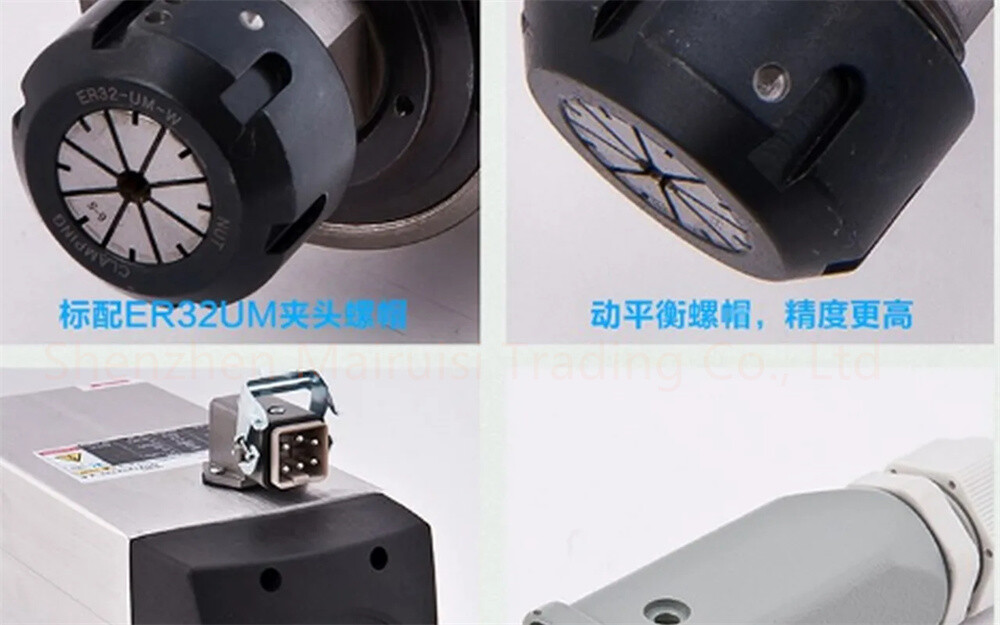 Air-cooled CNC Spindle Motor 220V 2.2KW ER25 18000rpm CNC Woodworking 93*82mm