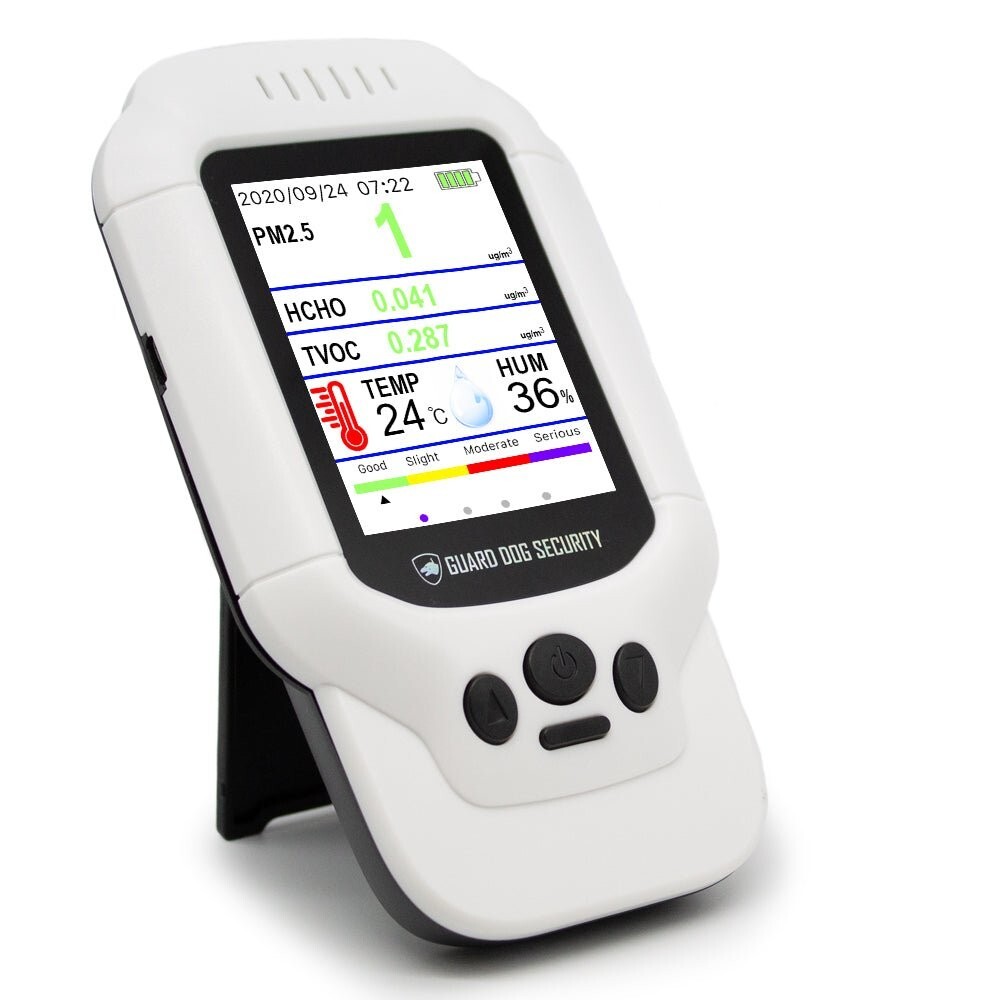 Air Quality Monitor Pollution Monitor TVOC PM1.0/PM2.5/PM10
