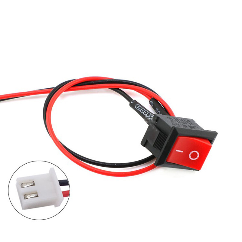 On/Off Small Rectangular Rocker Switch 2 Pin 2 Position KCD11 XH2.54mm / PH2.0mm