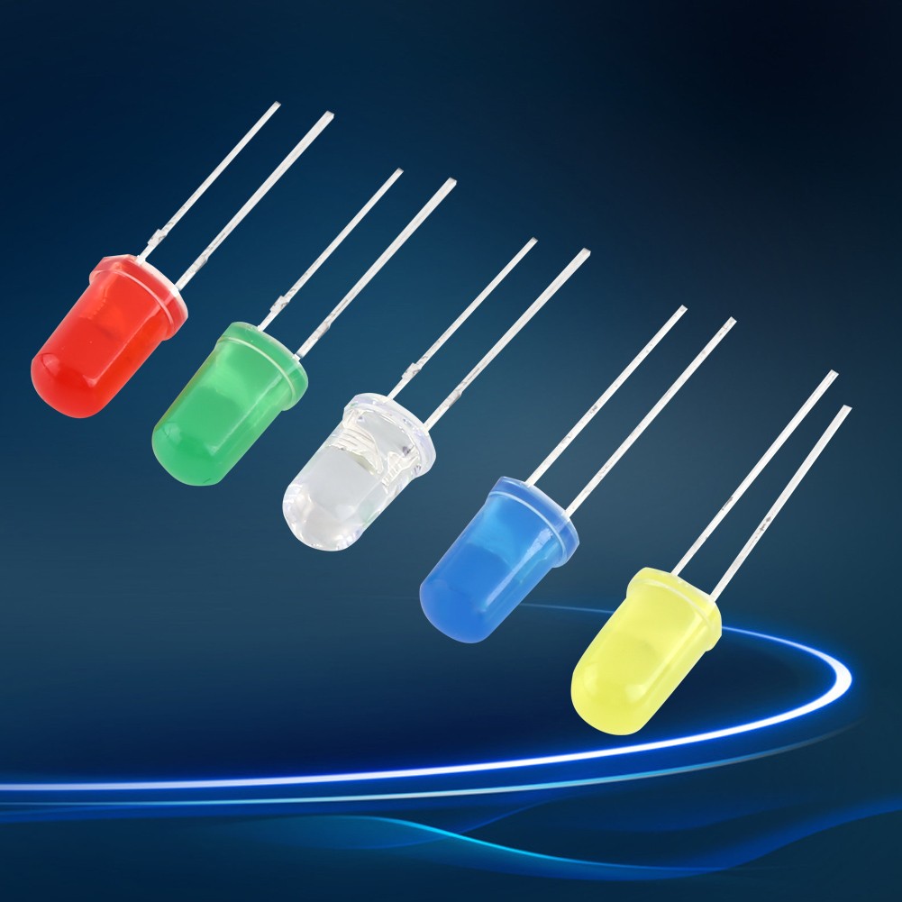 300pcs 3mm 5mm LED Light White Yellow Red Blue Green Assortment Diodes Kit T