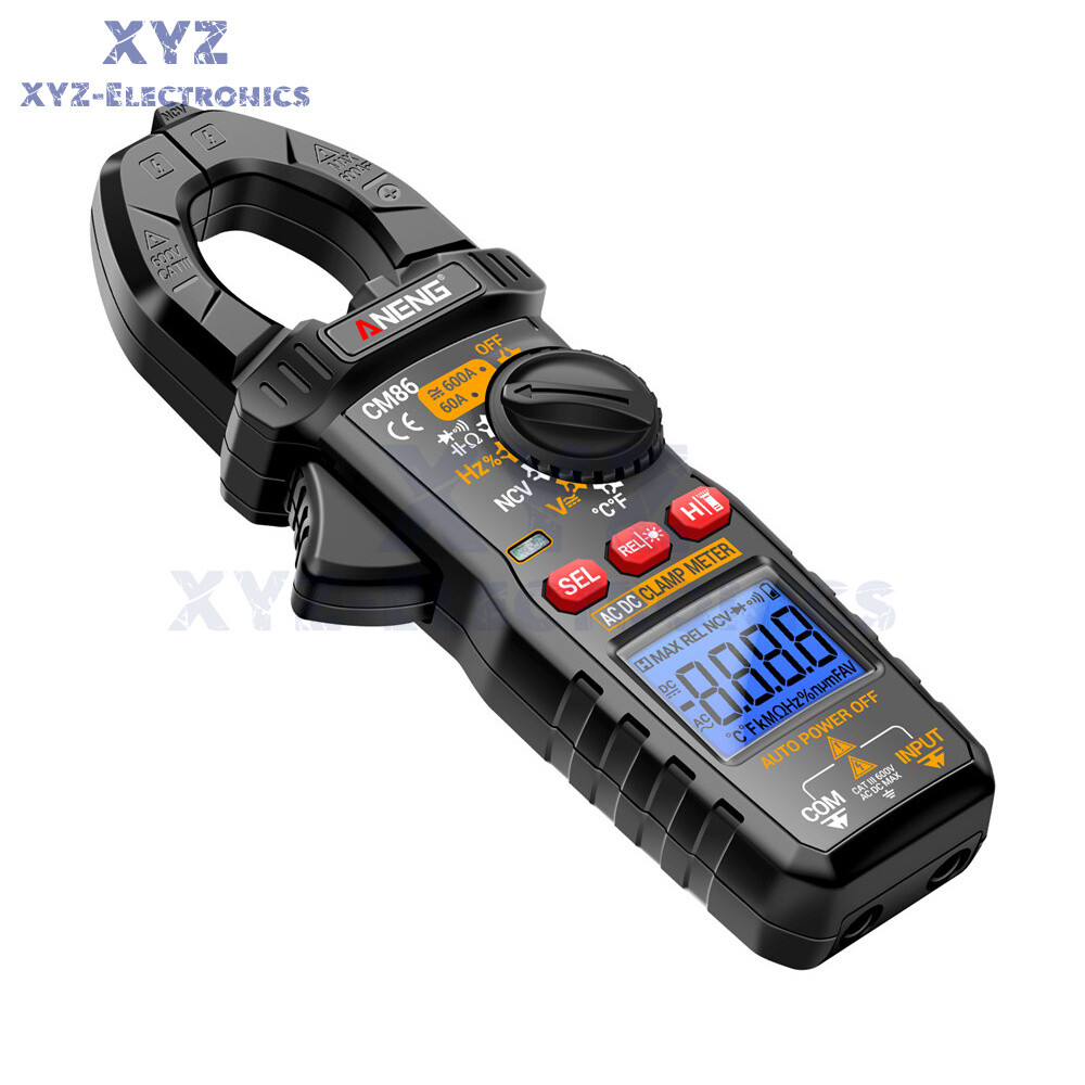 ANENG Digital Clamp Meter 6000 Count Multimeter NVC Amp AC DC Volt Current Test