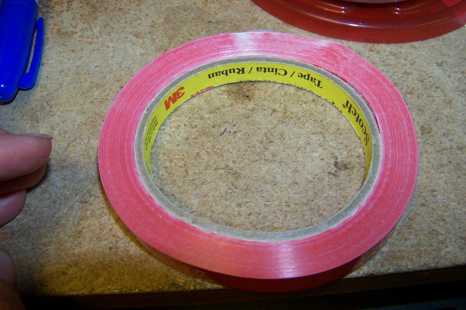 new scotch 3m 690 .47″ x 72 yds red film tape 12mm x 66m