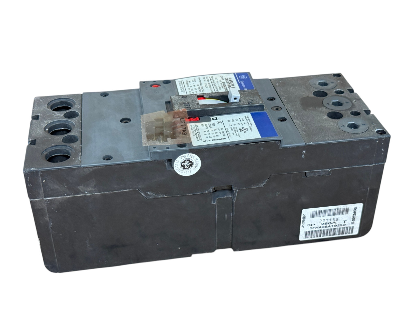 GE SFHA36AT0250 250A 3-POLE 600V SPECTRA RMS SF250 65KA CIRCUIT BREAKER NEW