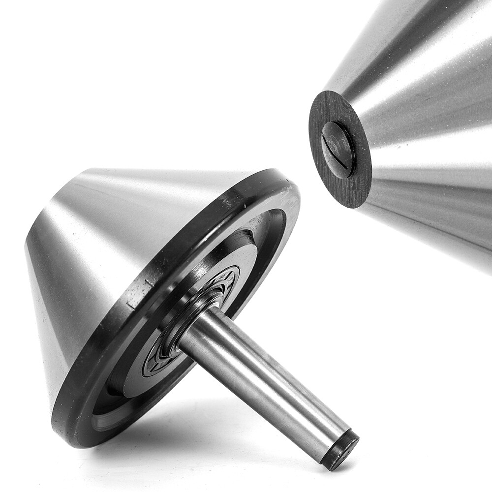 6in MT3 Bull Nose Live Center Morse Taper #3 150mm (5-29/32) 75° Triple Bearing