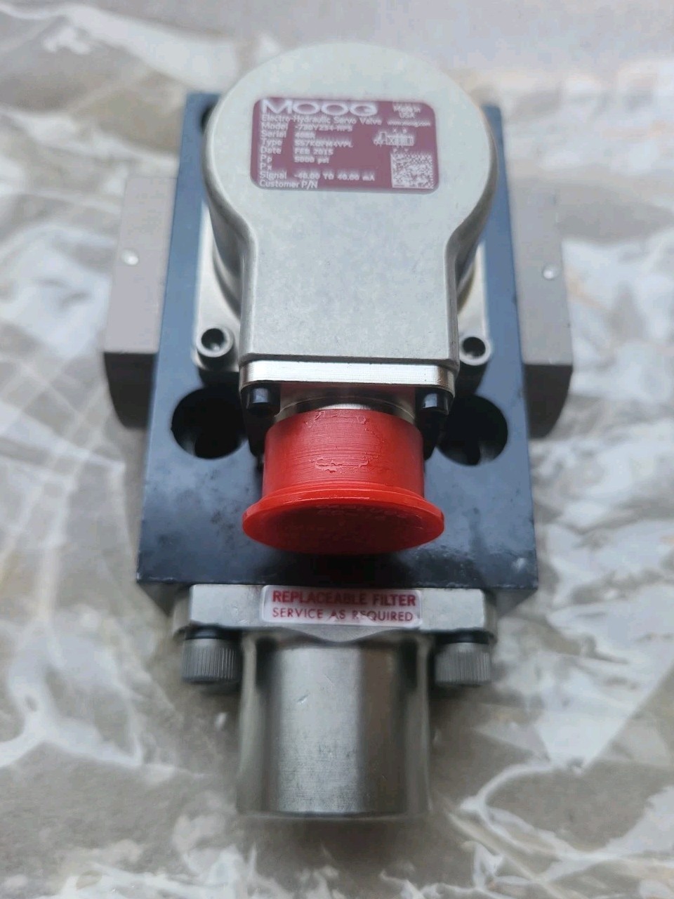 MOOG 730Y-234-HP5 SERVO VALVE, REBUILT, 1 PC