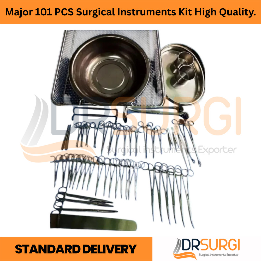 Major 101 PCS Surgical Instruments Kit High Quality.