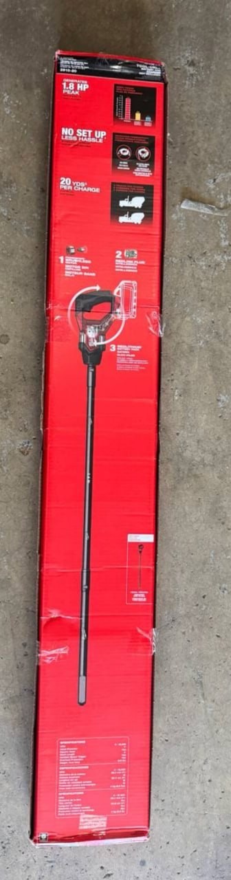 Milwaukee 2910-20 M18 4 Feet Concrete Pencil Vibrator (Bare Tool)