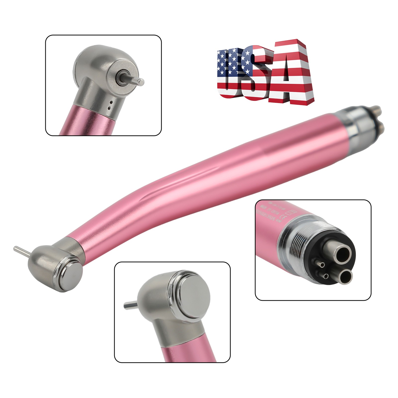 US NSK Dental High Speed Handpiece Air Turbine Anti-retraction 4 Hole Colorful