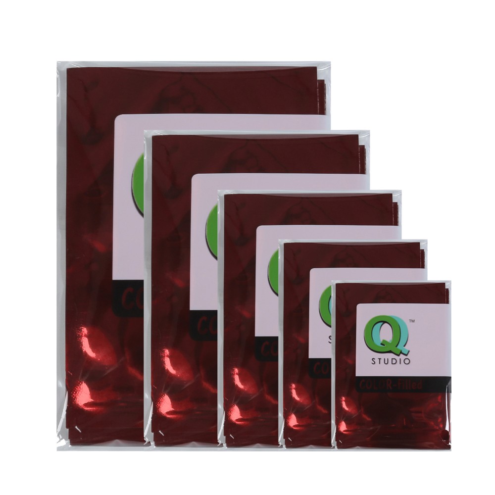 QQ Studio Glossy Metallic Foil SlickSeal™ Heat Seal Flat Open Fill Travel Packet