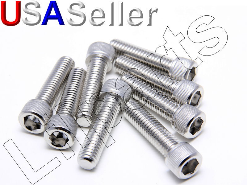 Metric M5 M6 x 1.0 Stainless Steel Allen Hex Head Socket Cap Screws Bolts DIN912