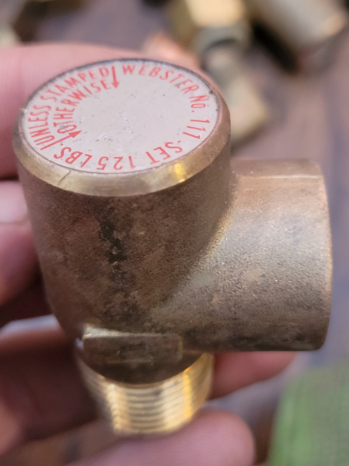 Watts Pressure Relief Valve Series 111, 1/2″ NPT MPT, Cast Bronze Brass 125 PSI