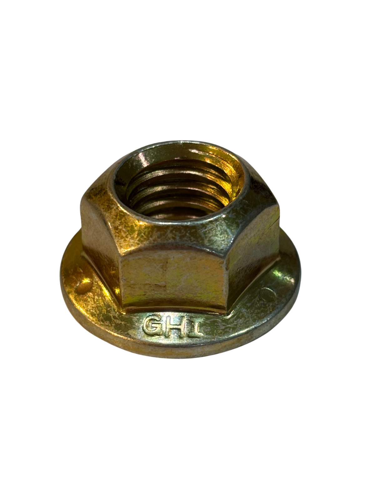 (25 Pcs) 5/8″-11 Grade 8 (G) Hex Flange Top Lock Nuts Coarse Zinc Yellow & Wax