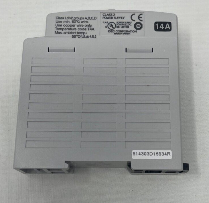IDEC PS5R-SB12 12 VDC 15 WATT 1.2 Amps POWER SUPPLY New