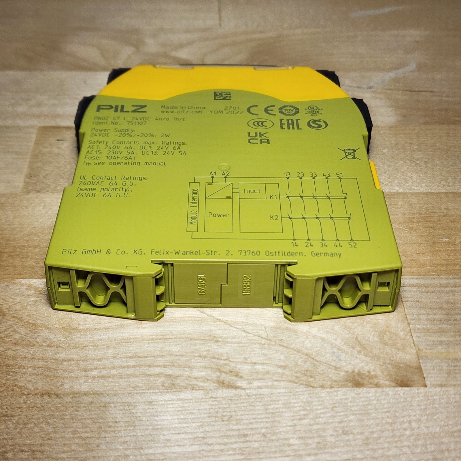 Pilz 751107 PNOZ s7 C Safety Relay 24VDC