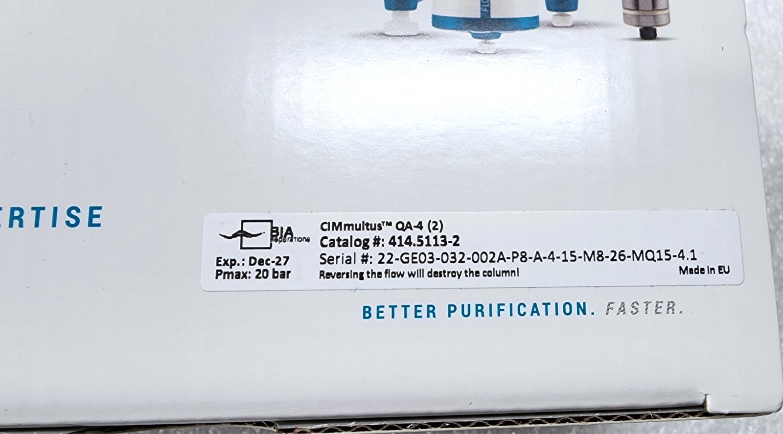 SARTORIUS/ BIA Separations CIMmultus QA 4 mL Monolithic Column (2 μm) 414.5113-2