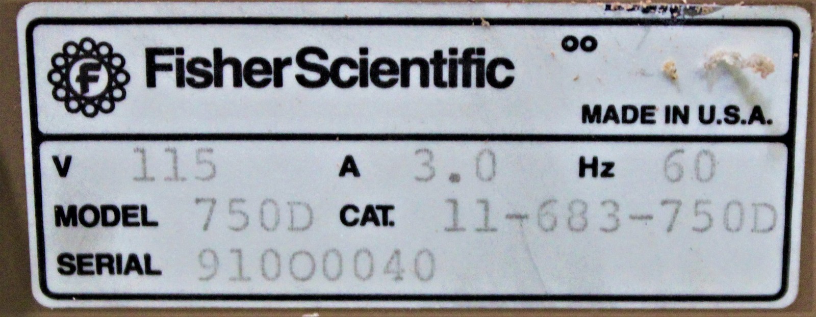 Fisher Scientific 750D Isotemp Incubator 30-75C Temp Range (3368150)
