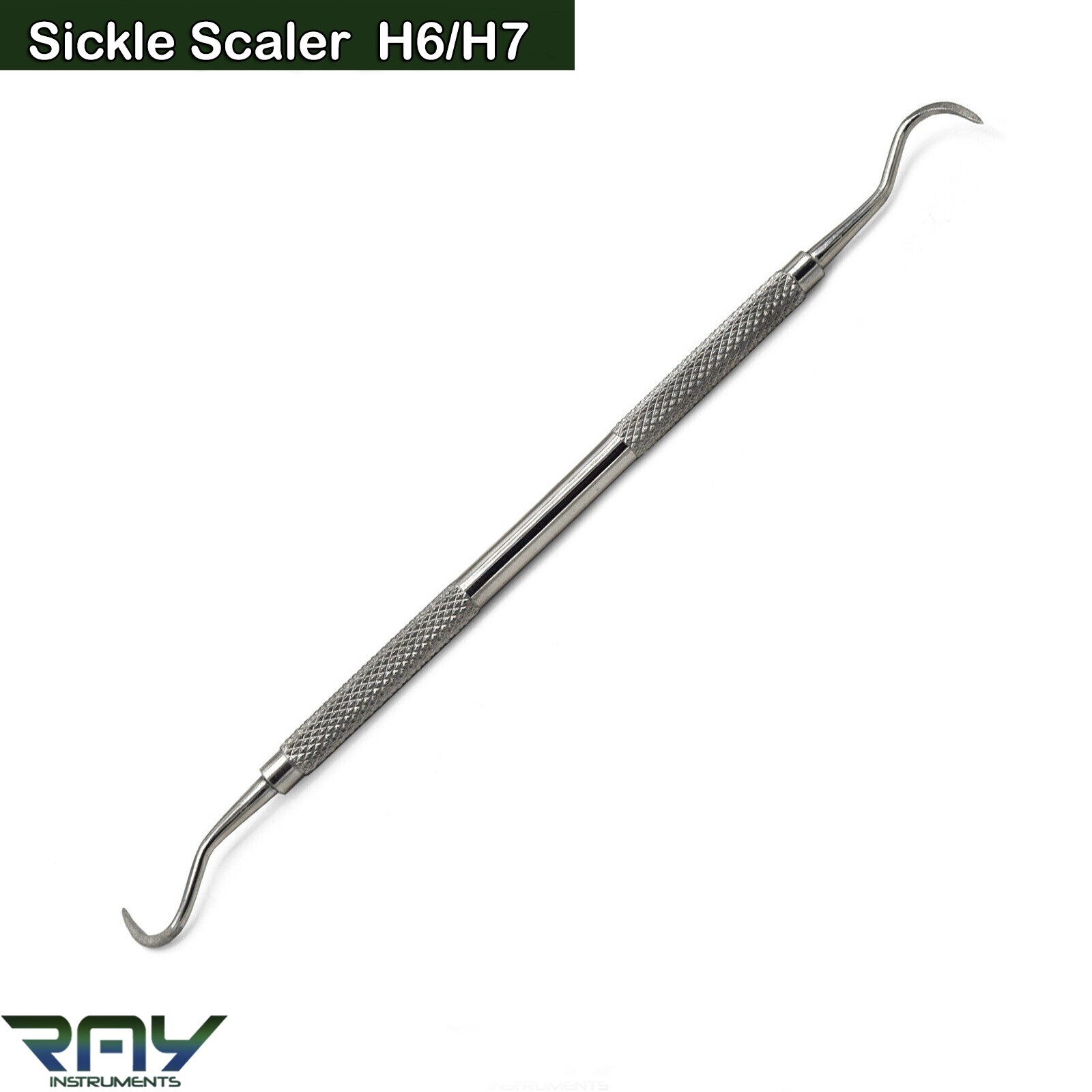 Basic Examination Kit Dental Calculus Remover Sickle Scaler Mouth Mirror Handle