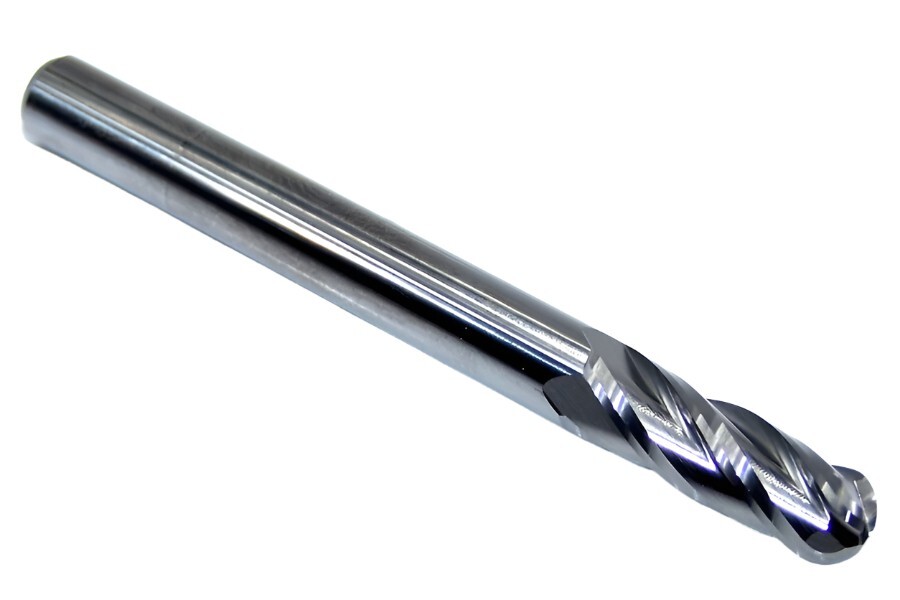 1/4″ (.2500″) CARBIDE END MILL, 4 FLUTE BALL END KYOCERA 1825-2500.750