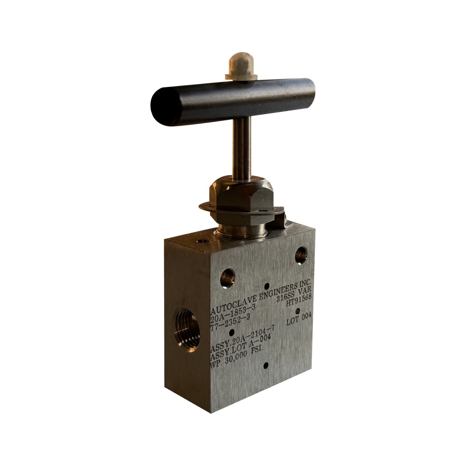 Autoclave Engineers 20A‑1853‑3 Stainless Steel Valve | 30,000 PSI High‑Pressure