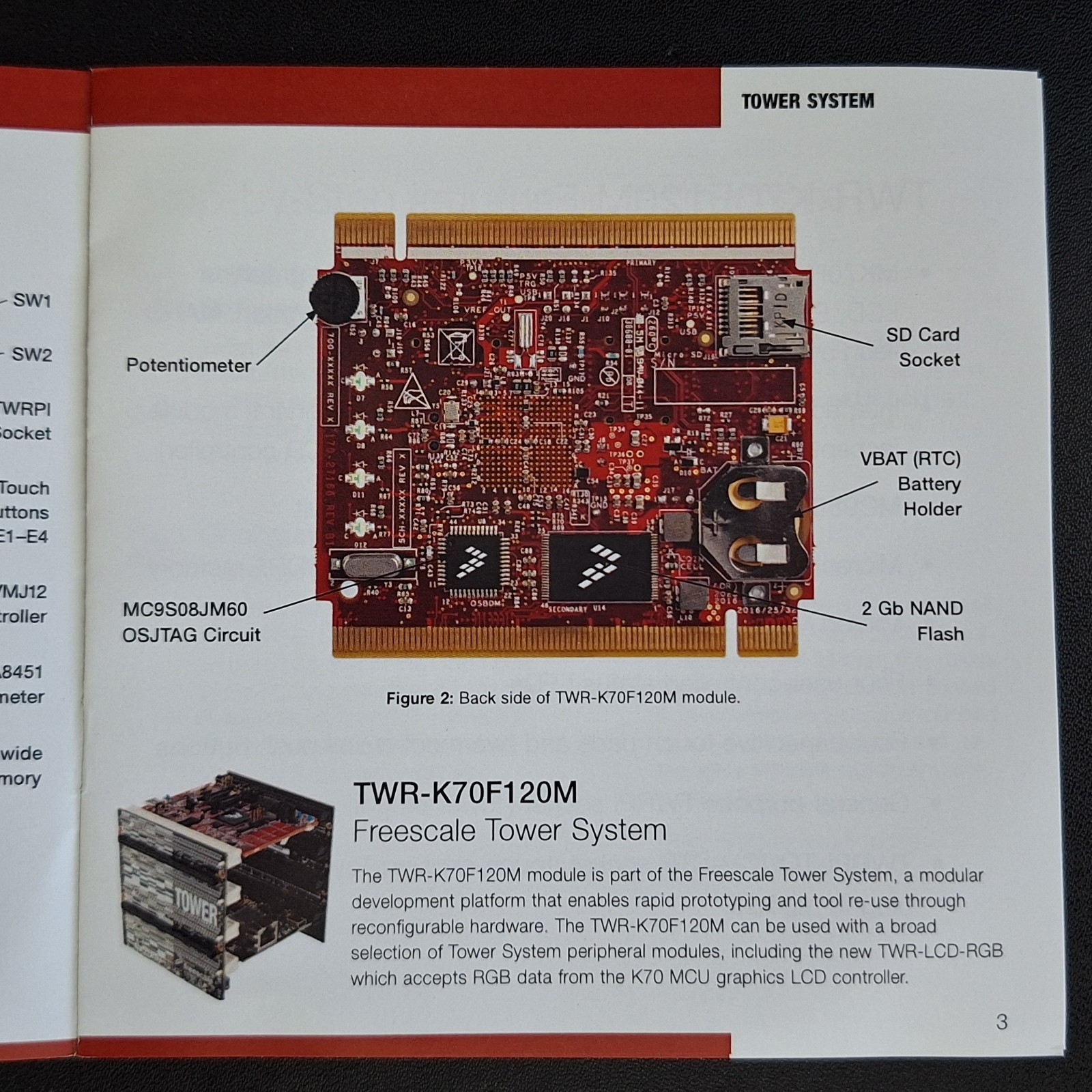 Freescale NXP TWR-K70F120M Kinetis K70 Tower System Module Development Board Kit