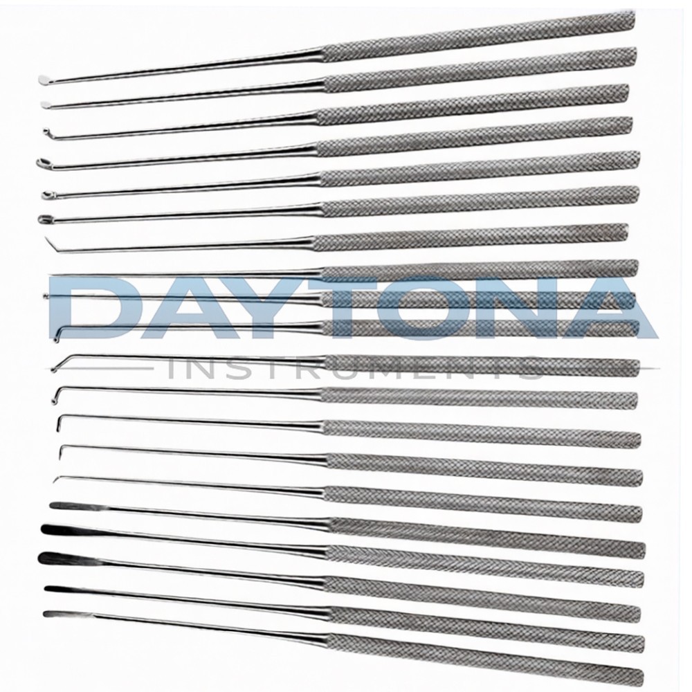 Rhoton Micro Dissector Expanded Set 20 Pcs Neurosurgery Instruments Surgical Kit