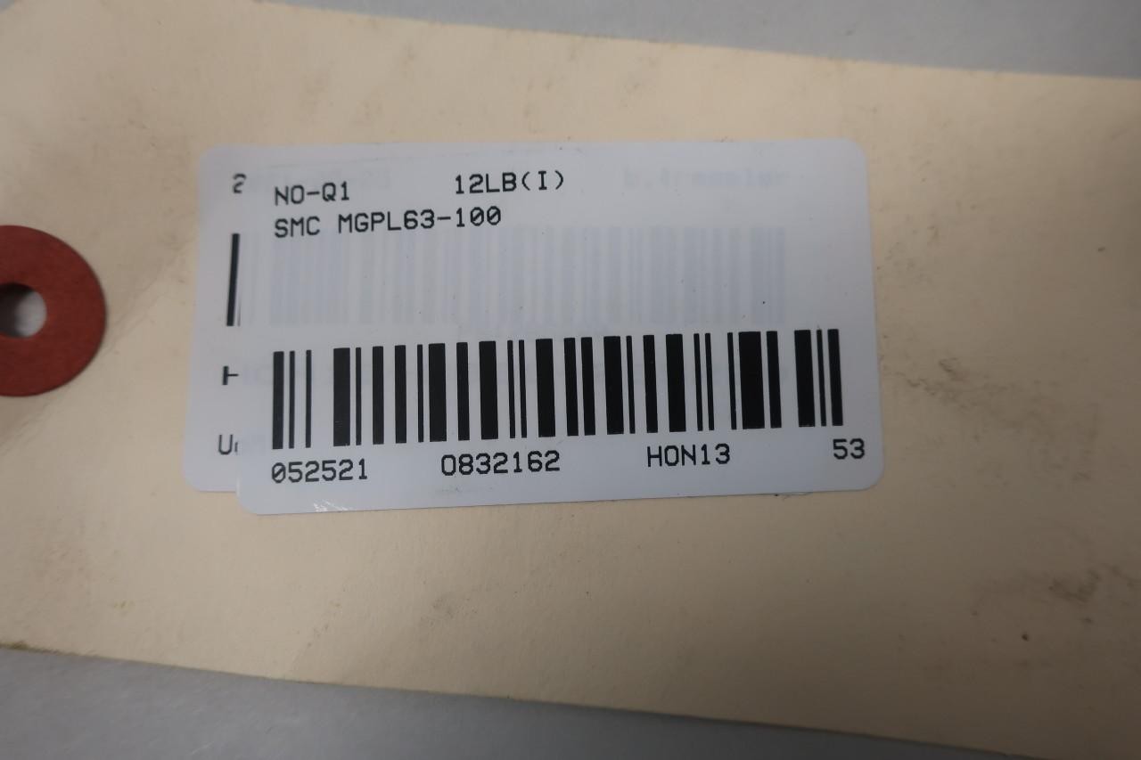 Smc MGPL63-100 63mm 1/4in 1mpa 100mm Guided Slide Cylinder