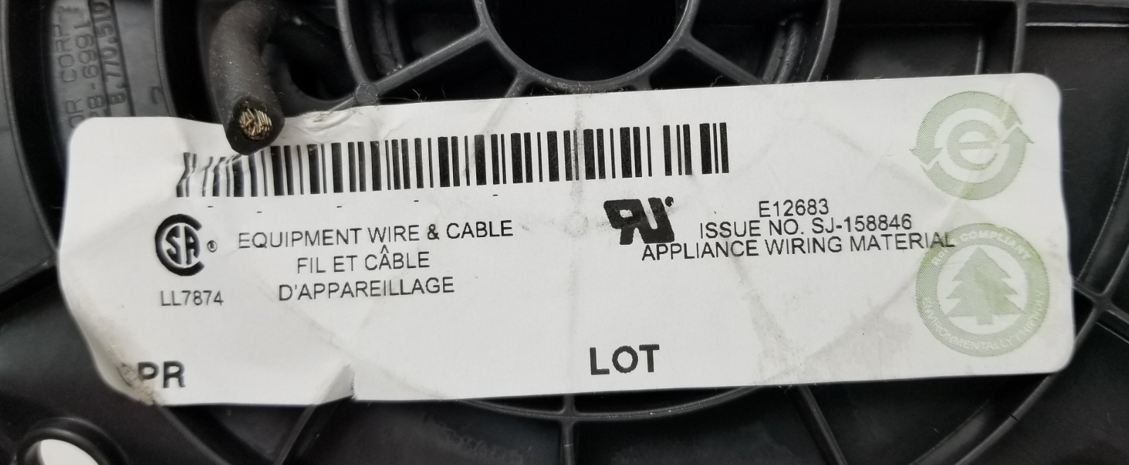 100ft Belden 34412 010(BLK) Hook-Up Wire 12AWG CSPE Insulation 600V Black NEW