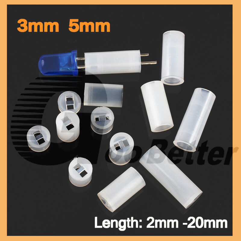 3mm or 5mm LED Spacers PCB Board Mount Support Length 2mm – 20mm Available