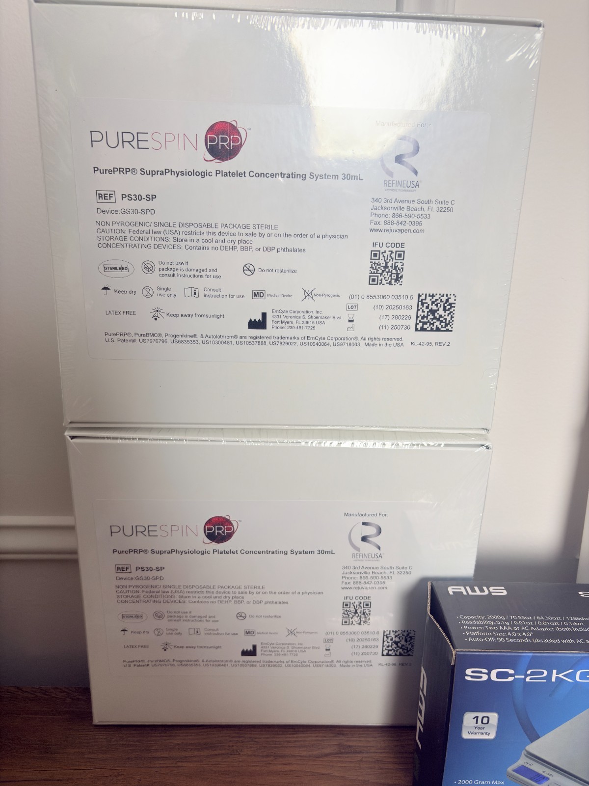 PureSpin PRP Executive Series Centrifuge II Eppendorf 5702 + PurePRP Accessories