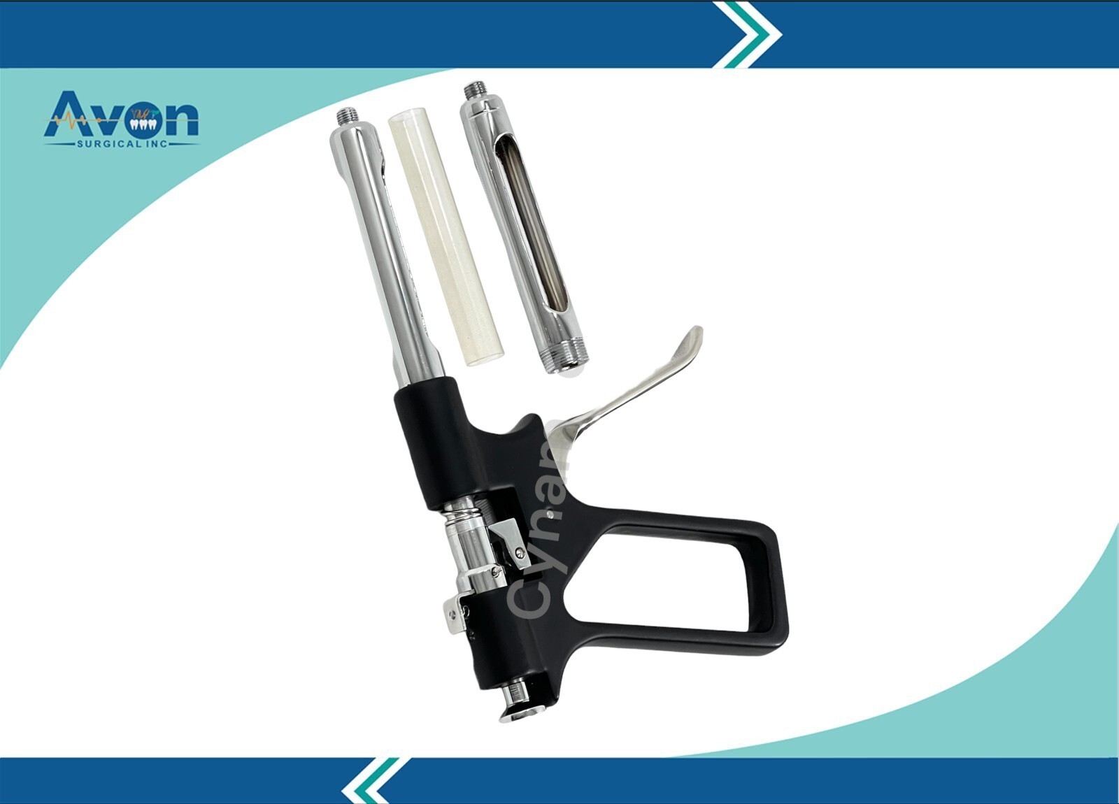 2 Pack – Dental Anesthetic Syringe 1.8mL Pistol Style | Stainless Steel