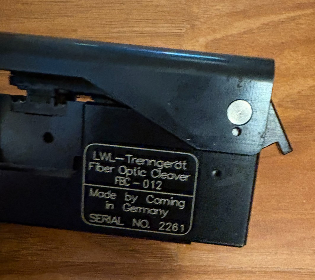 Corning FBC-012 Fiber Optic Cleaver & CamSplice Mechanical Splice Assembly Tool