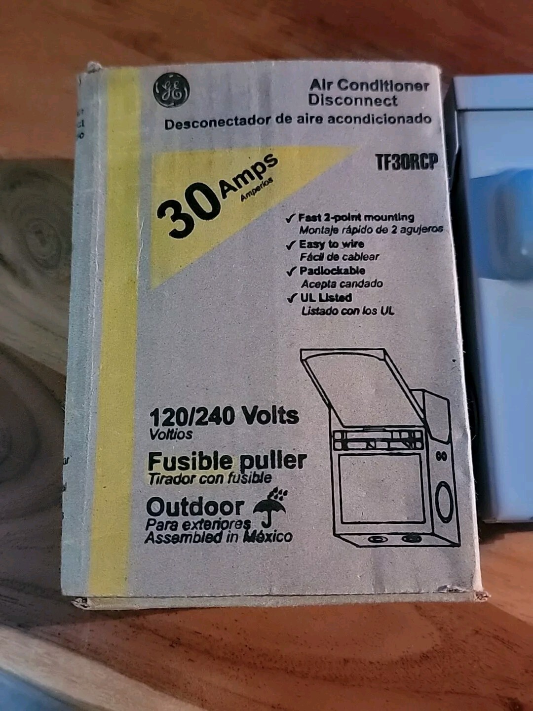 GE Genuine Air Conditioner Disconnect SAF415 TF30RCP 30A Fusible 2 Pole