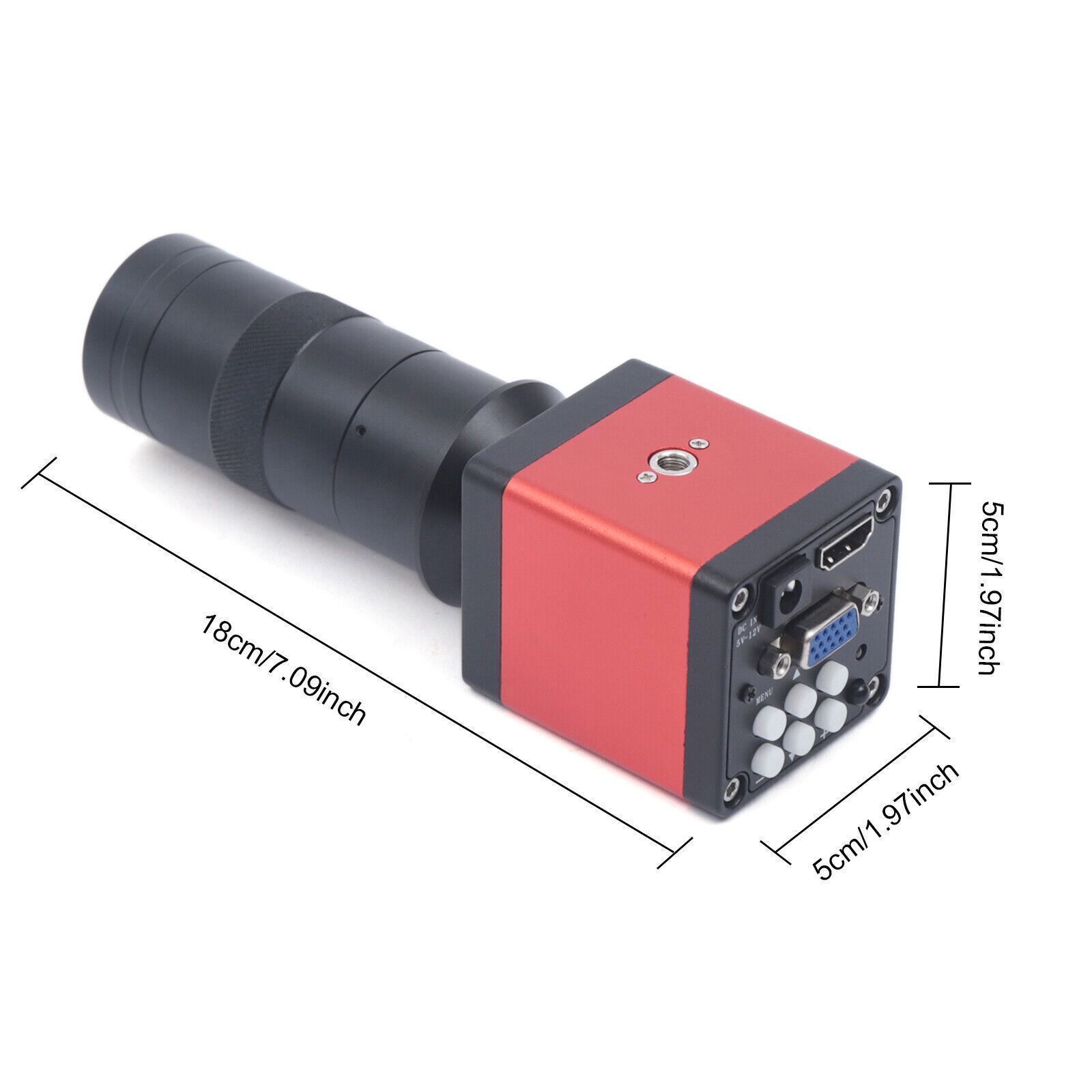 HDMI Video Microscope VGA Camera HD Industrial Digital USB Lens 1080p 14mp 60FPS