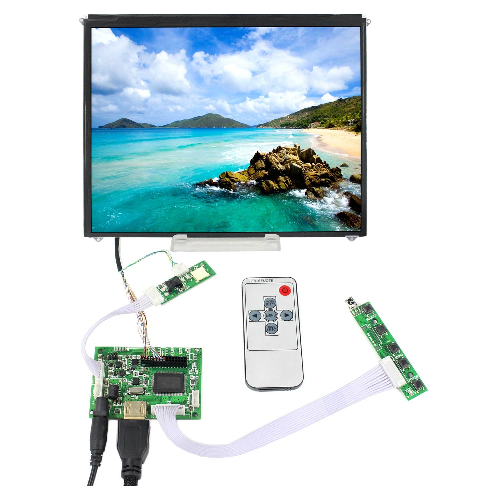 For Raspberry Pi HD Input Controller Board 9.7″ 1024×768 IPS LCD Screen