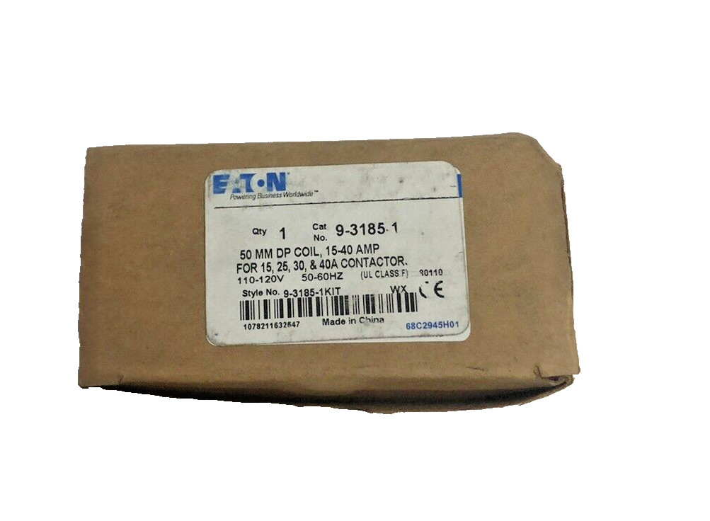 NEW 9-3185-1 Coil Eaton C25 Cutler Hammer Westinghouse 110-120V 15 25 30 40A VN