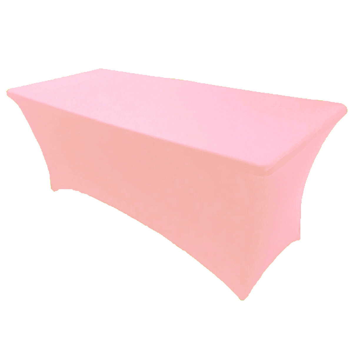 4′ ft x 2.5’ft Spandex Fitted Stretch Tablecloth Table Cover Wedding Pink