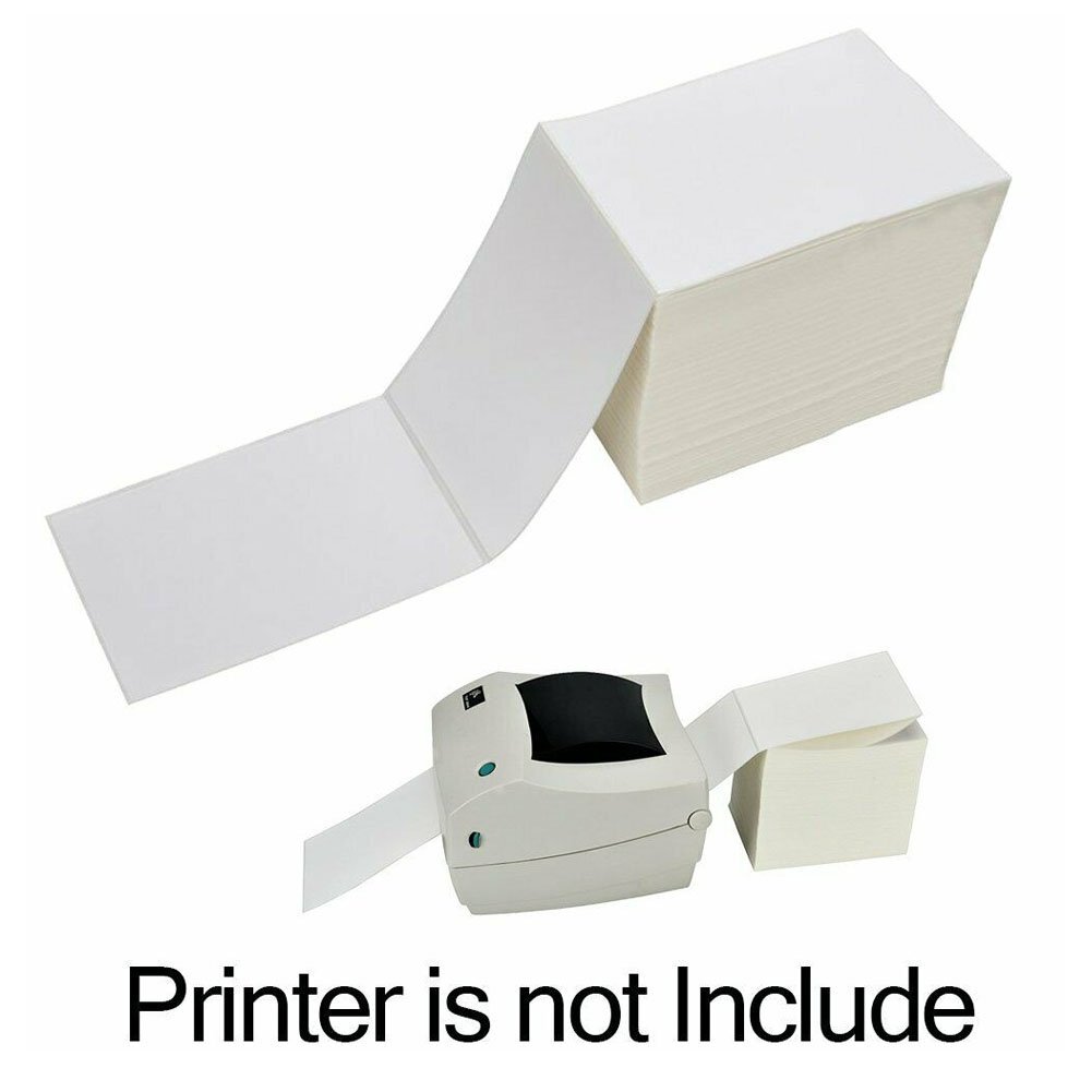 Fanfold 4″ x 6″ Direct Thermal Shipping Labels Perforated Compatible Zebra Elton