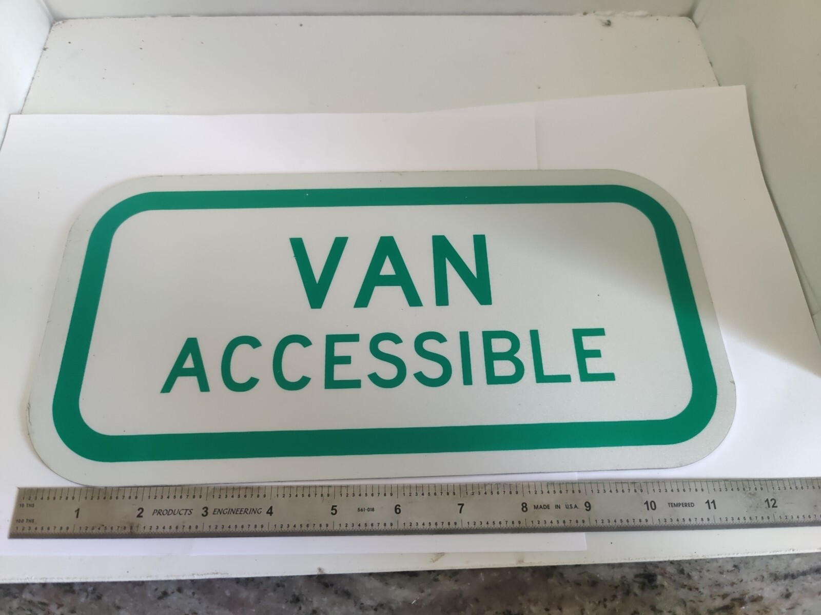 Van Accessible Sign 12 X 6 Inches