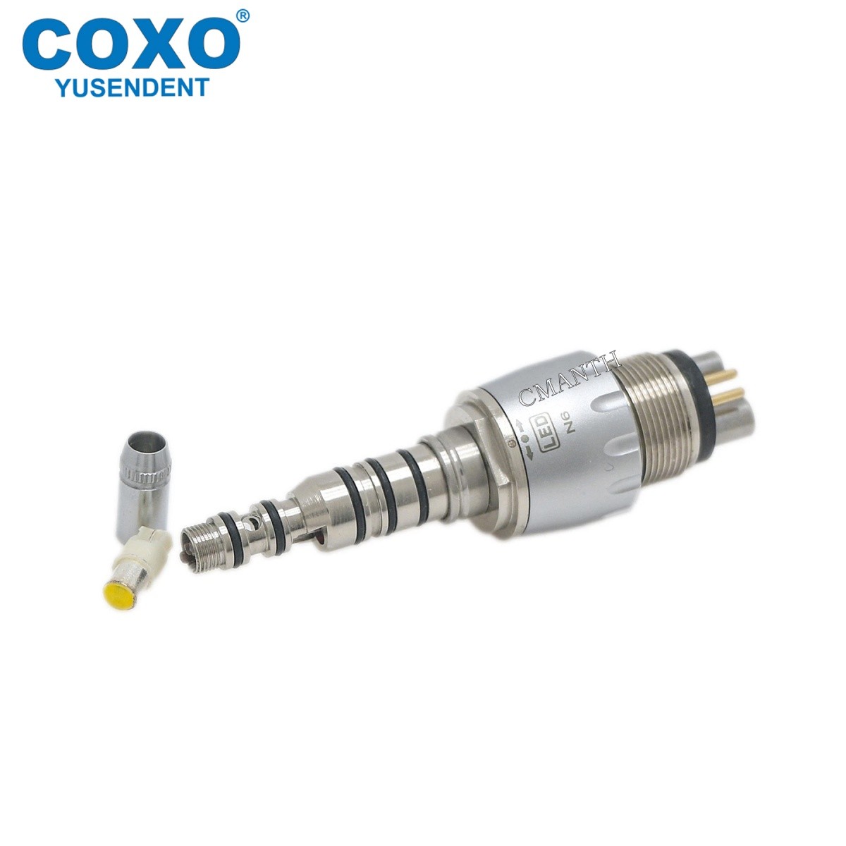 COXO CX207-G Dental Handpiece Fiber Optic High Speed Handpiece LED Coupler 6Pin